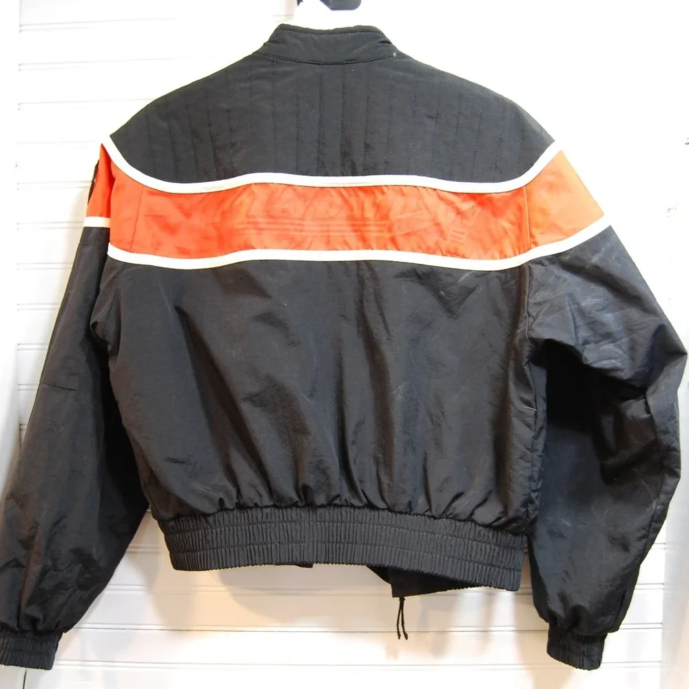 Vintage Harley Davidson Motorcycle jacket Kids Youth Medium Y2K Nylon Zip-up